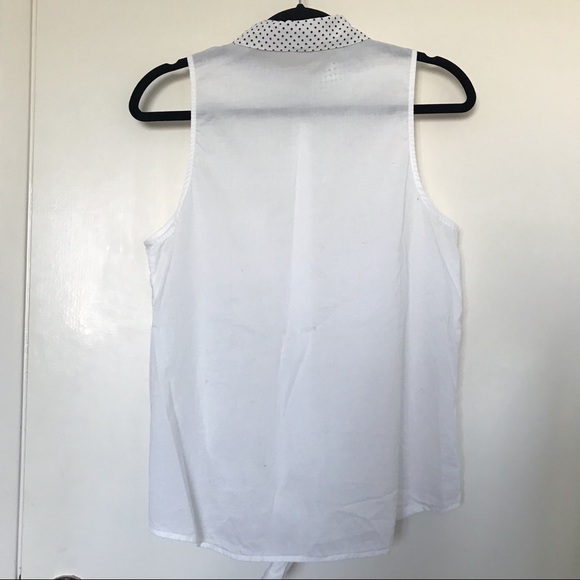 Equipment polka dot sleeveless button down - Picture 4 of 4
